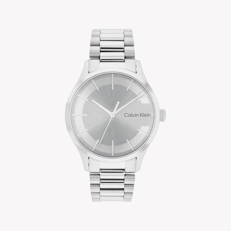 Ck Calvin Klein Men's Silver Stainless Steel Watch, Silver Dial | K2g2g1z6 by i-watch