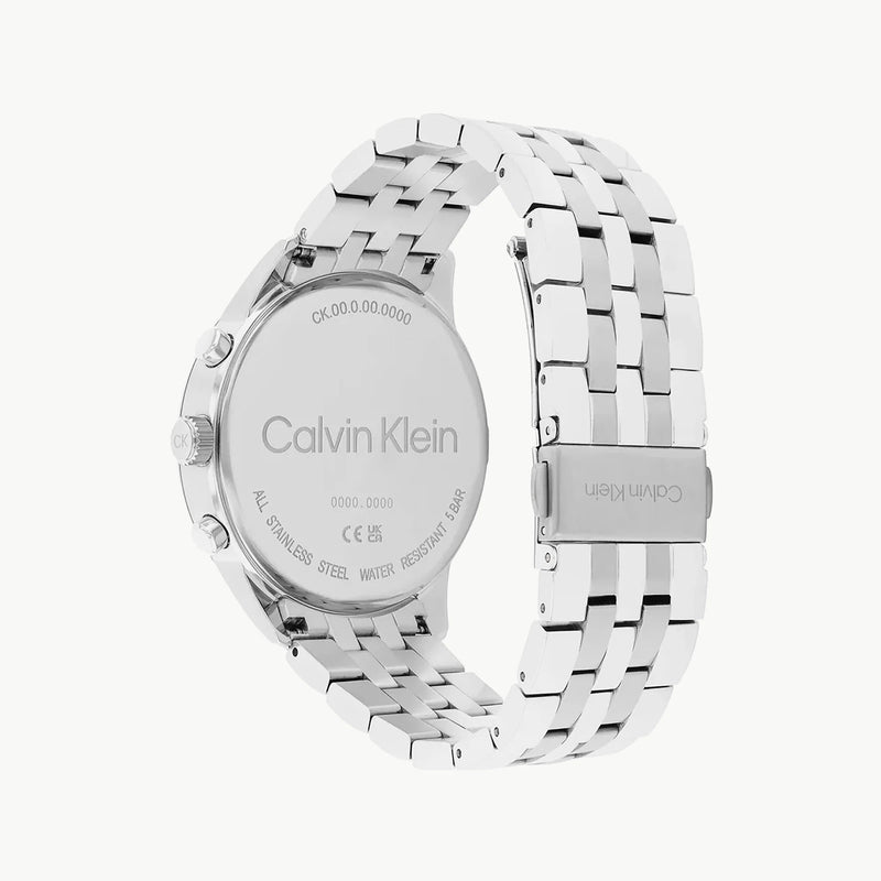 Ck Calvin Klein Men's Silver Stainless Steel Watch, Blue Dial | K1m226m1045 by i-watch
