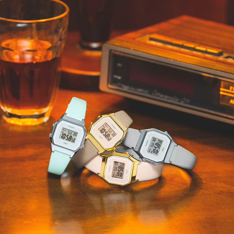 CASIO LA680WEL-8EF - ELEGANTLY VERSATILE SHIMMERING GREY DIGITAL WATCH FOR WOMEN-i-Watch-4