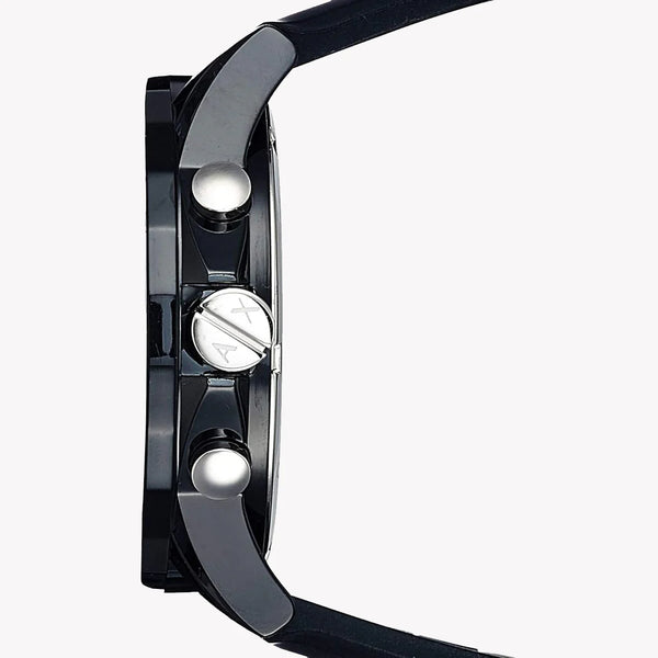 ARMANI EXCHANGE AX1326 BOLD MODERN TIMEPIECE - BLACK STAINLESS STEEL WITH SILICONE BAND-i-Watch-2