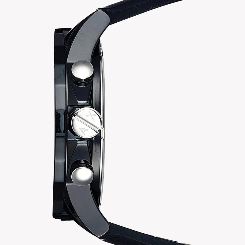 ARMANI EXCHANGE AX1326 BOLD MODERN TIMEPIECE - BLACK STAINLESS STEEL WITH SILICONE BAND-i-Watch-2