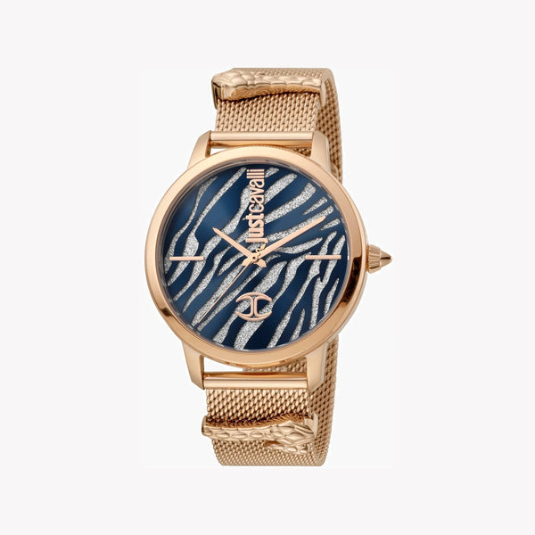Just Cavalli Women's Rose Gold Watch, Blue & Silver Dial | Jc1l127m0075 by i-watch