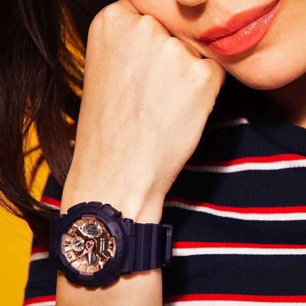 Casio G-Shock Gma-S120mf-2a2dr - Bold Blue Adventure Timepiece For Women With Resin BAnd and Digital Dial by i-watch