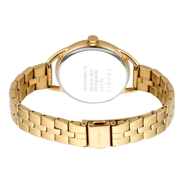 Esprit Women's Watch With Gold Stainless Steel Case And Gold Stainless Steel Band by i-watch