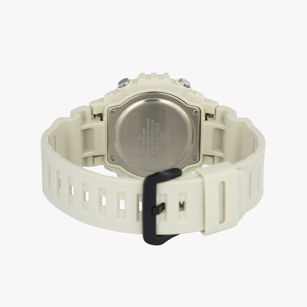 CASIO MWD-110H-8AVDF ADVENTURE READY - STYLISH MEN'S DIGITAL WATCH WITH SILVER CASE & WHITE BAND-i-Watch-2