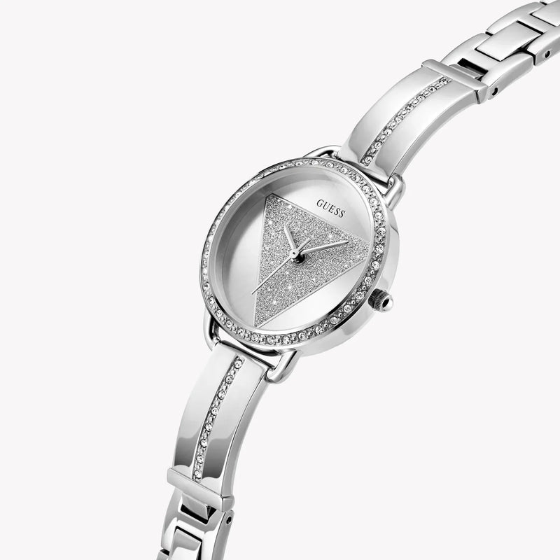 Guess Women's Silver Stainless Steel Watch, Silver Dial | Gw0914l1 by i-watch