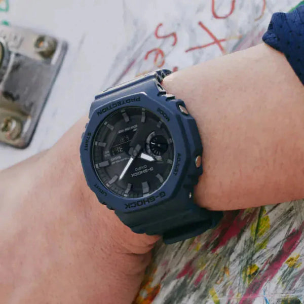 G-Shock Men's Blue Resin Watch, Octagonal Design | Ga-B2100-2adr by i-watch