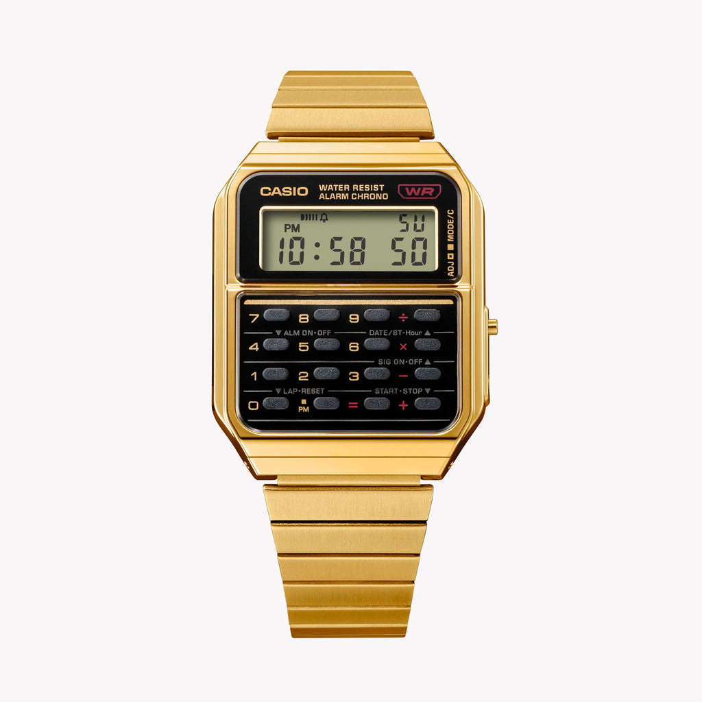 CASIO CA-500WEG-1ADF GOLD SPORTY ELEGANCE - FUNCTIONAL LUXURY UNISEX WATCH-i-Watch-3