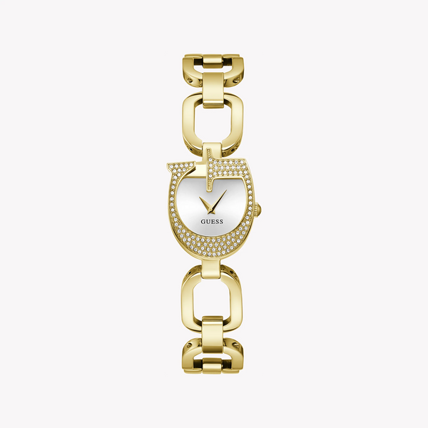 Guess Women's Gold Watch, Silver Dial | Gw0683l2 by i-watch