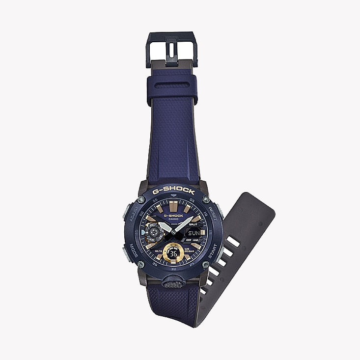 ساعة CASIO G-SHOCK GA-2000-2ADR ADVENTURE READY - ساعة رجالية زرقاء جريئة بتصميم متين