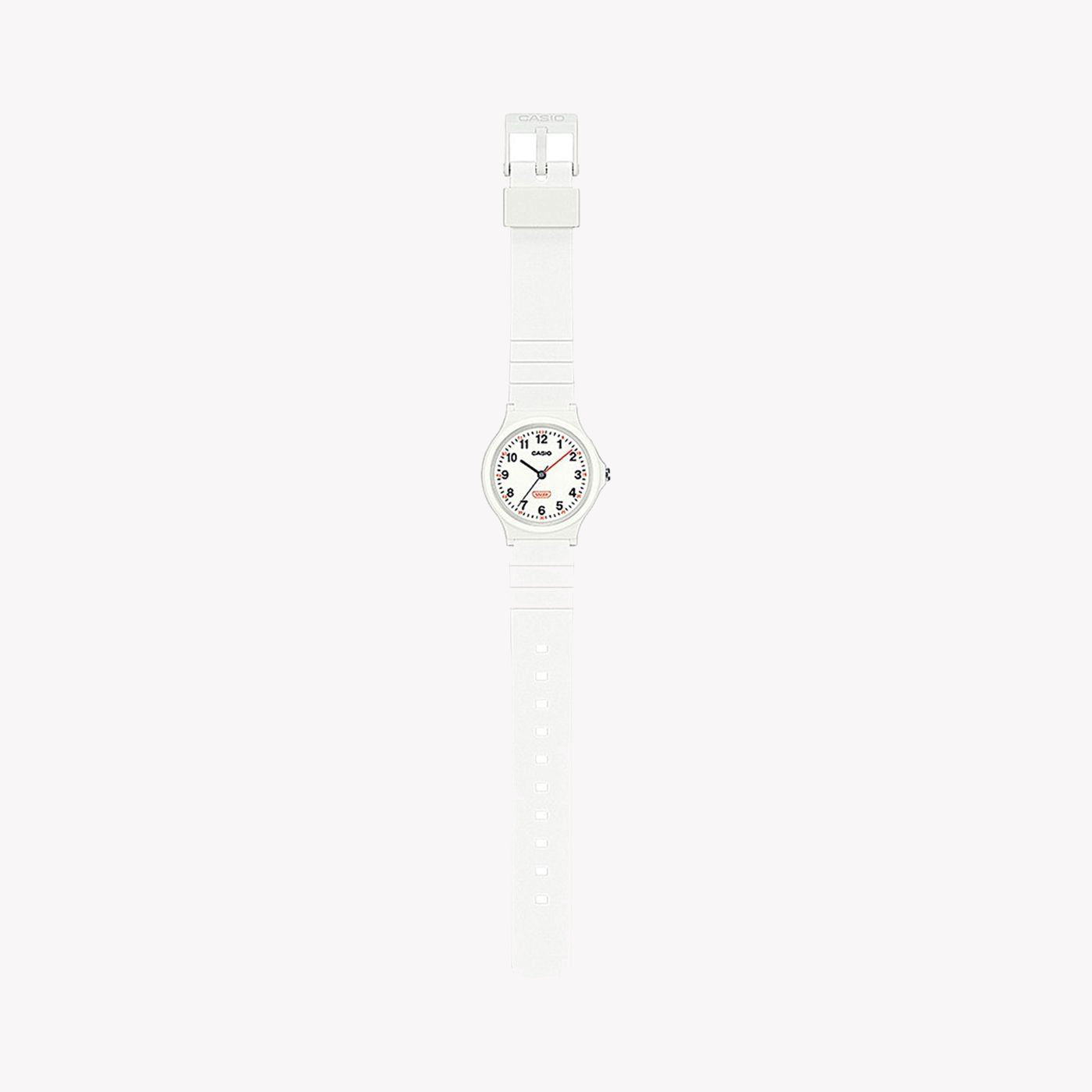 Montre Casio Timeless Collection Pop - Bracelet en résine bio - Blanc LQ-24B-7BEF