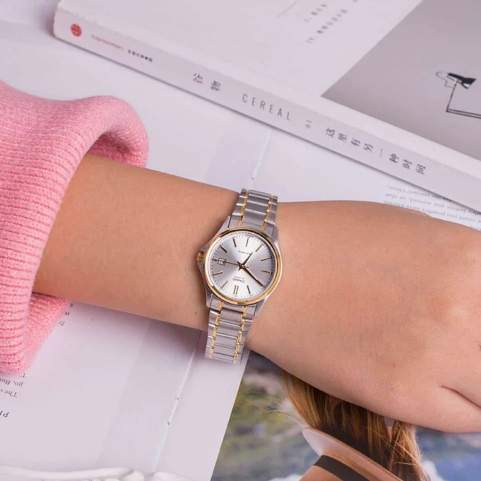Timeless Elegance Women's Silver Watch, Stainless Steel | Ltp-1183g-7adf by i-watch