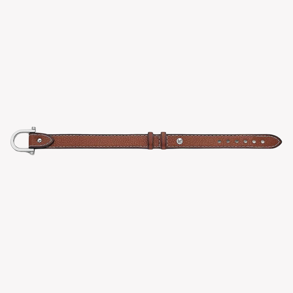 Fossil Men's Medium Brown Bracelet, Stainless Steel Collar Pin | JF04397040