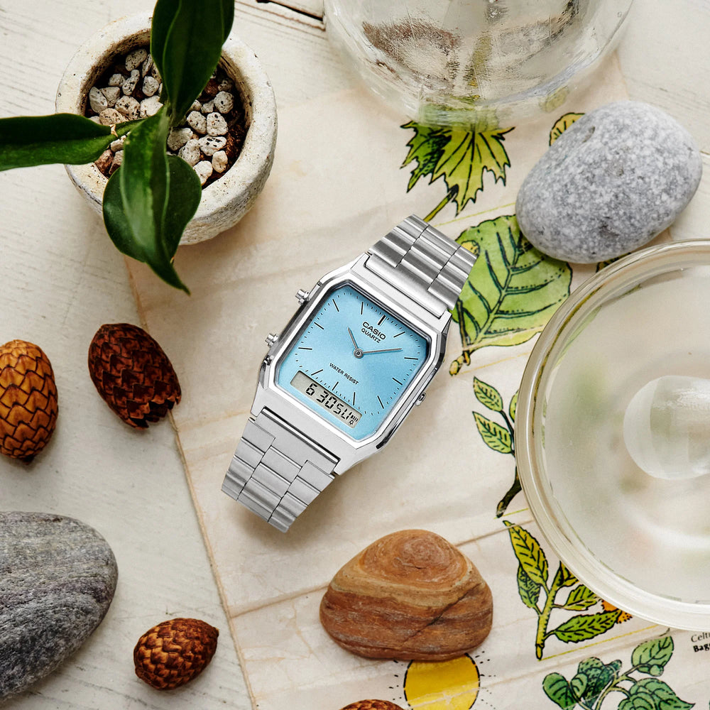 CASIO AQ-230A-2A1MQYDF - ELEGANT ADVENTURER UNISEX WATCH with CASIO AQ-230A-2A1MQYDF - ELEGANT ADVENTURER UNISEX WATCH with