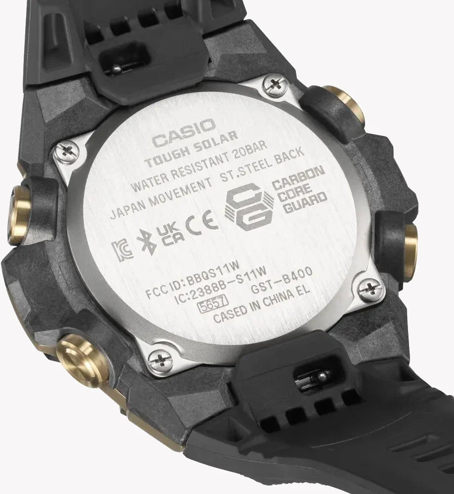 Casio G-Shock Gst-B400gb-1a9dr Sporty Elegance - Mens Black & Gold Adventure Timepiece by i-watch