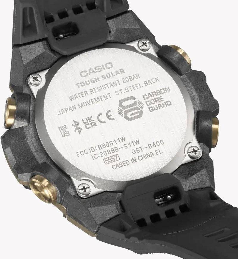 Casio G-Shock Gst-B400gb-1a9dr Sporty Elegance - Mens Black & Gold Adventure Timepiece by i-watch