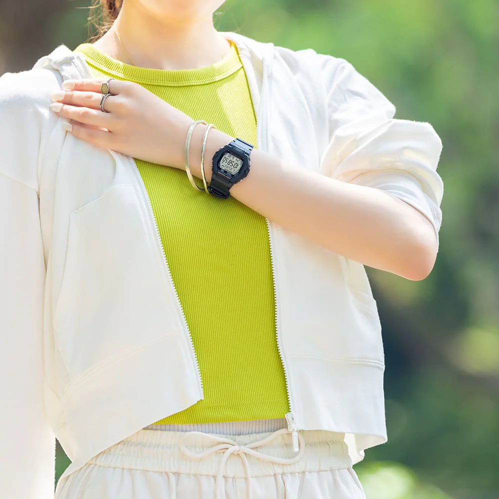 Casio Lws-2200h-1avdf Sporty Elegance - Active Women's Watch With Black Resin Band & Digital Display by i-watch