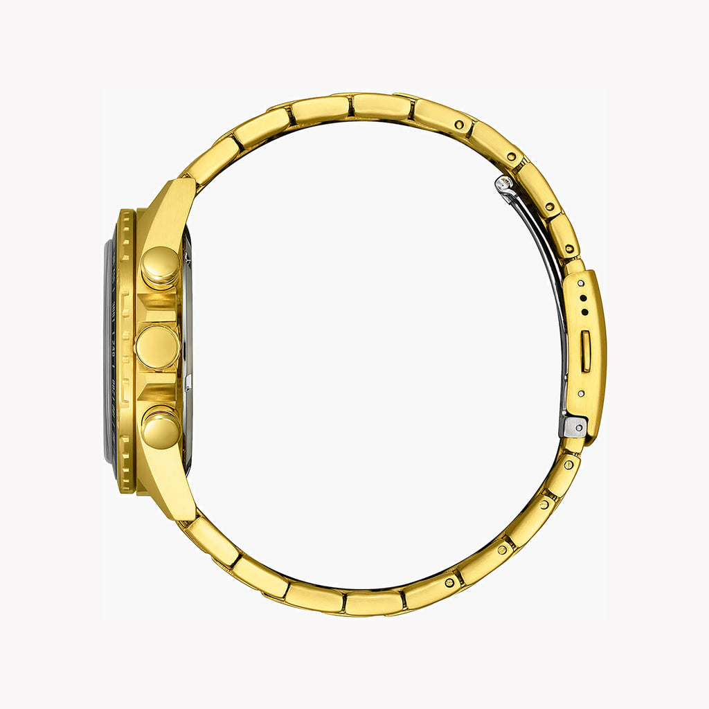 CITIZEN AN3652-55E - BOLD LUXURY CHRONOGRAPH MEN'S WATCH in Radiant Gold & Black Dial-i-Watch-2