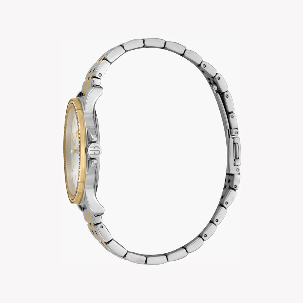 Esprit Women's Silver & Gold Stainless Steel Watch, Silver Dial | Es1l034m0025 by i-watch