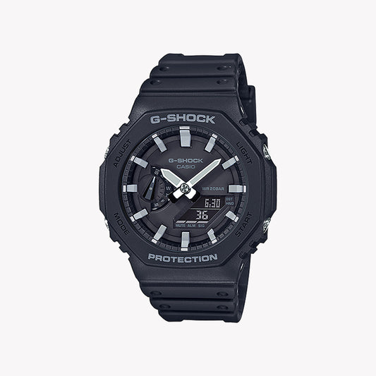 CASIO G-SHOCK GA-2100-1A OAK Schwarze Herrenuhr