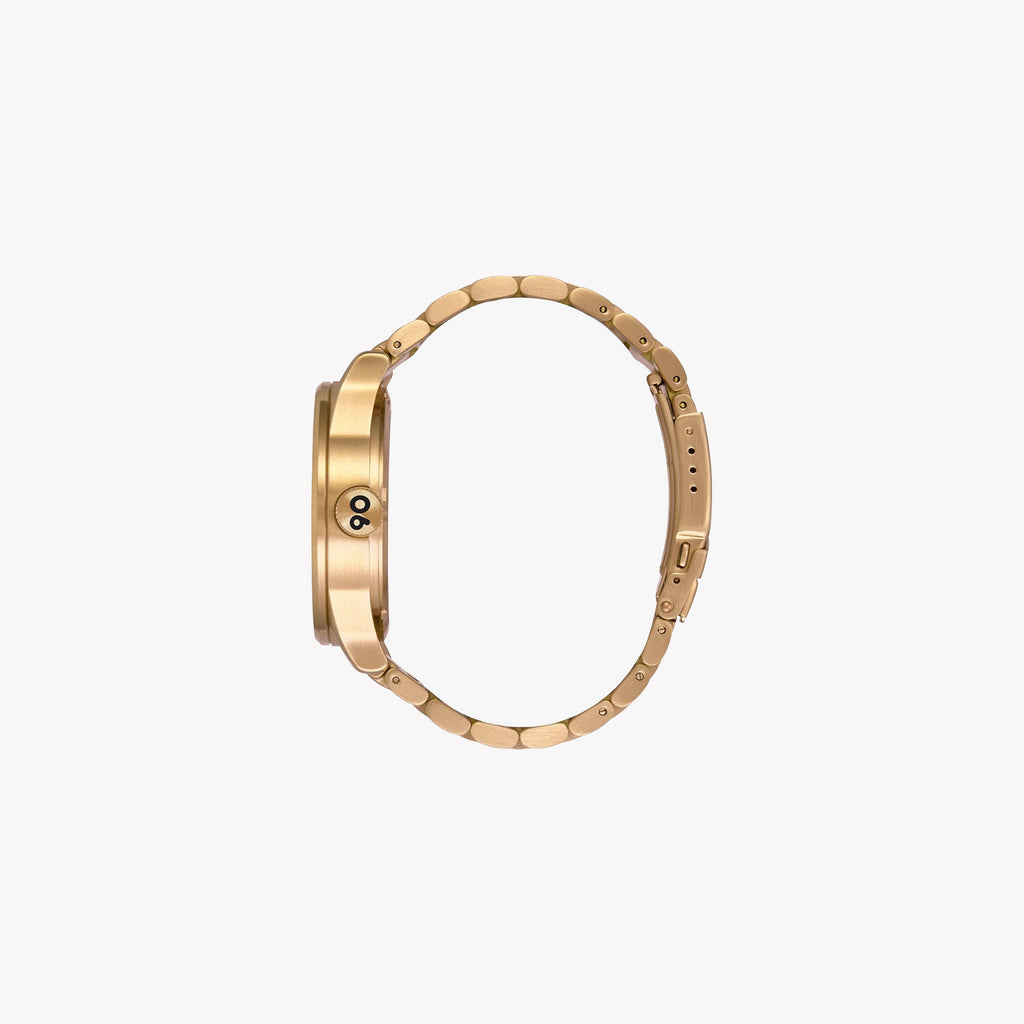 NIXON A356-3092 STRIKING GOLD - BOLD MEN'S WATCH with Black Dial & Stainless Steel Band-i-Watch-2