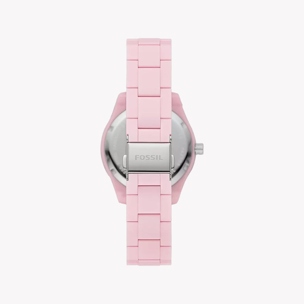 Fossil Women's Pink Resin Watch, Quartz Movement | Es5153 by i-watch