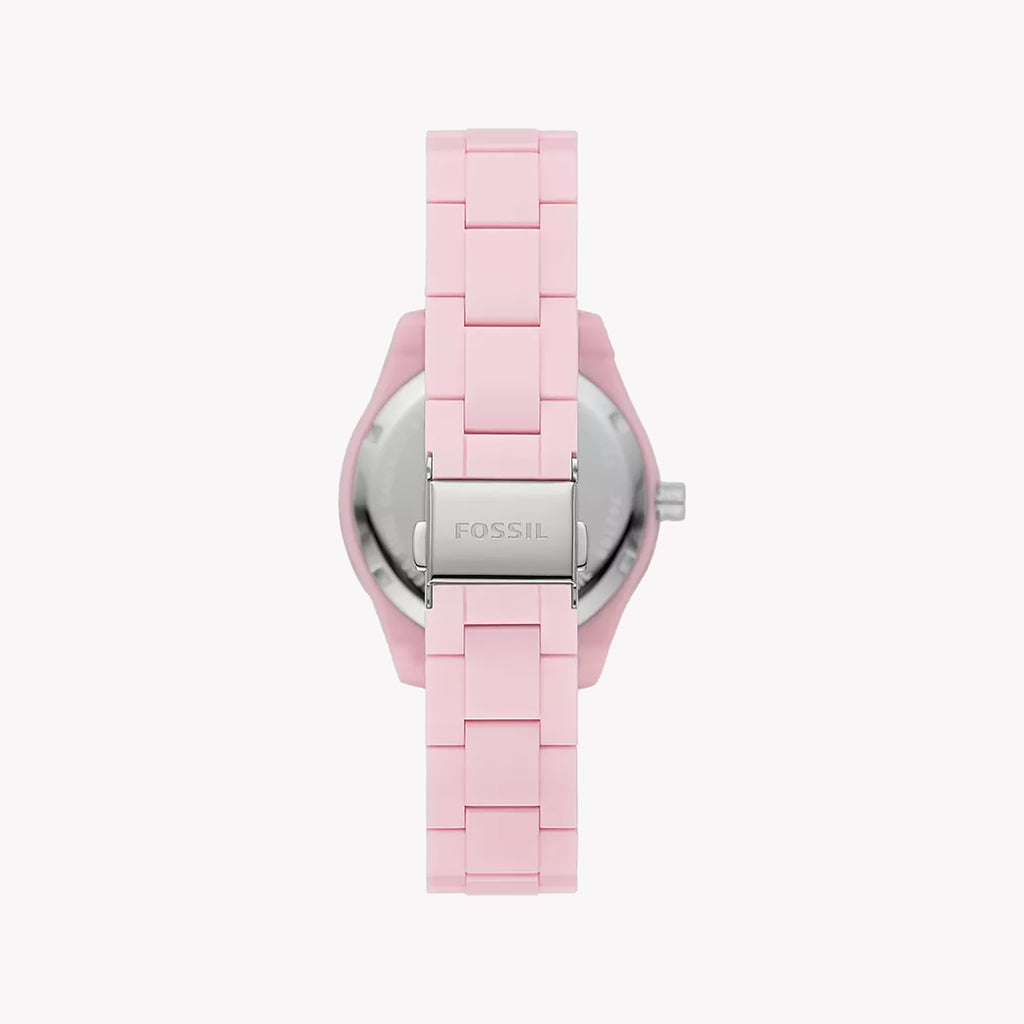 FOSSIL ES5153 PINK ELEGANCE - Chic Women's Watch with Resin Band & Quartz Movement-i-Watch-3
