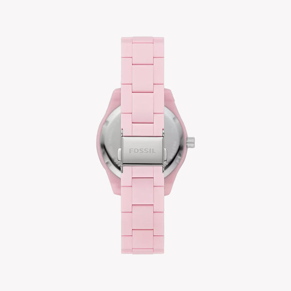 Fossil Women's Pink Resin Watch, Quartz Movement | Es5153 by i-watch