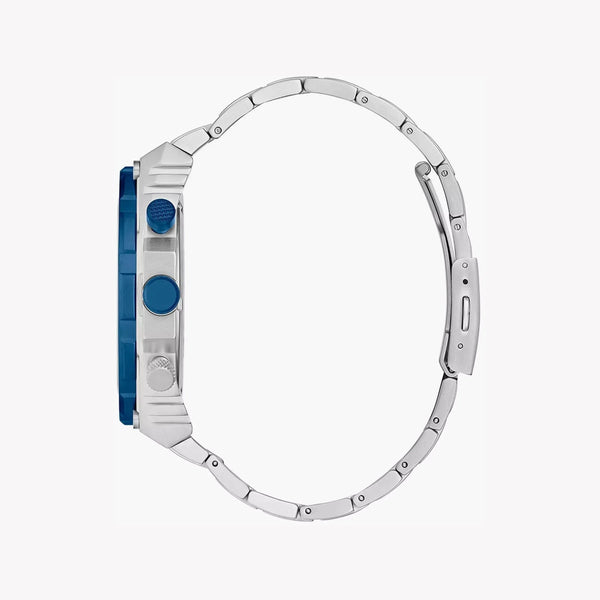 Guess Men's Blue Stainless Steel Watch, Silver Band | Gw0324g1 by i-watch