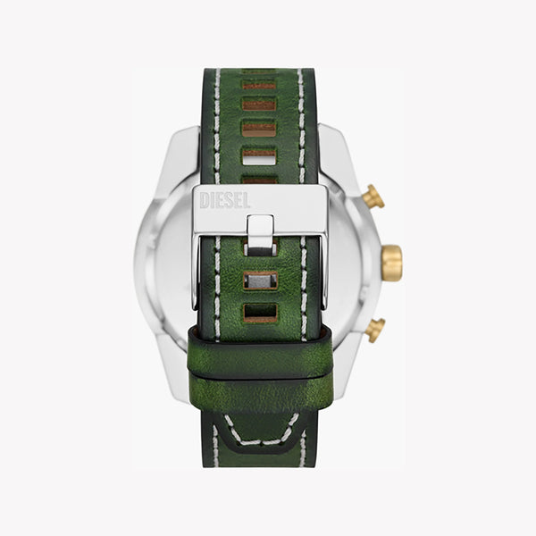 Diesel Men's Silver Watch, Green Leather Band | Dz4588 by i-watch