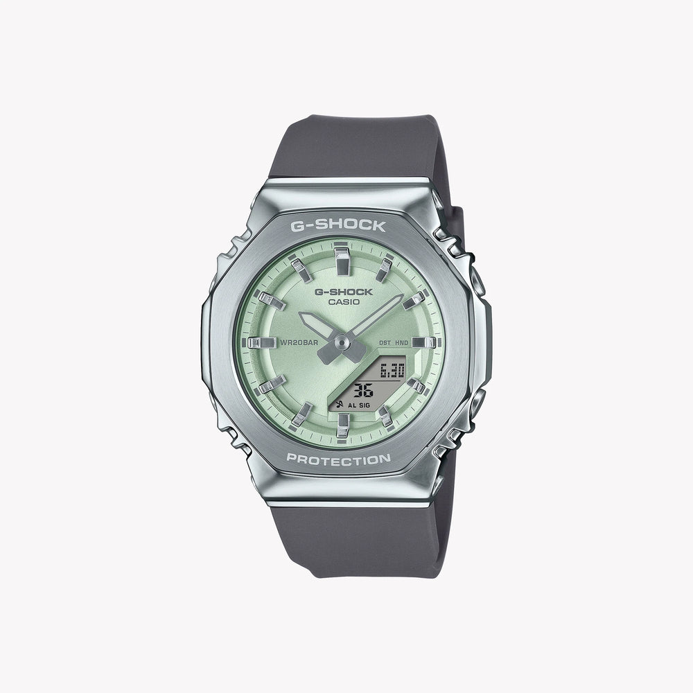 Casio Women's Silver & Green Bio-Sourced Plastic Watch | Gm-S2110-3aer by i-watch