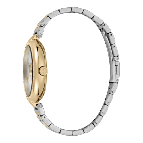 Esprit Women's Watch With Silver Stainless Steel Case And Silver & Gold Stainless Steel Band by i-watch