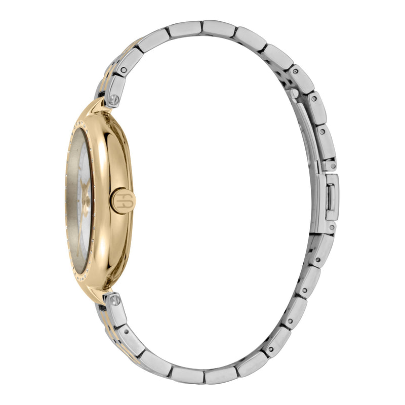 Esprit Women's Watch With Silver Stainless Steel Case And Silver & Gold Stainless Steel Band by i-watch