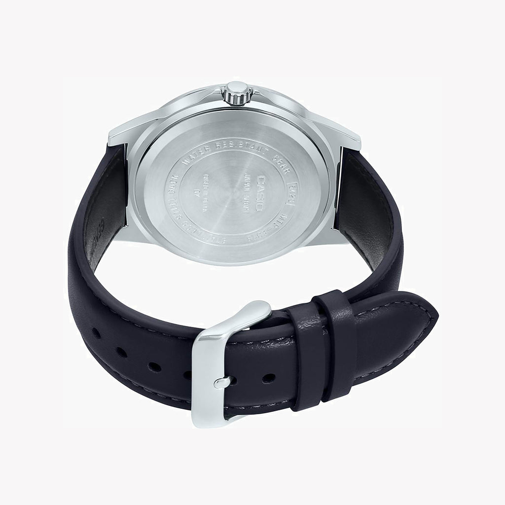 CASIO MTP-E318L-1BVDF CLASSIC ELEGANCE - MEN'S STAINLESS STEEL & LEATHER TIMEPIECE-i-Watch-3