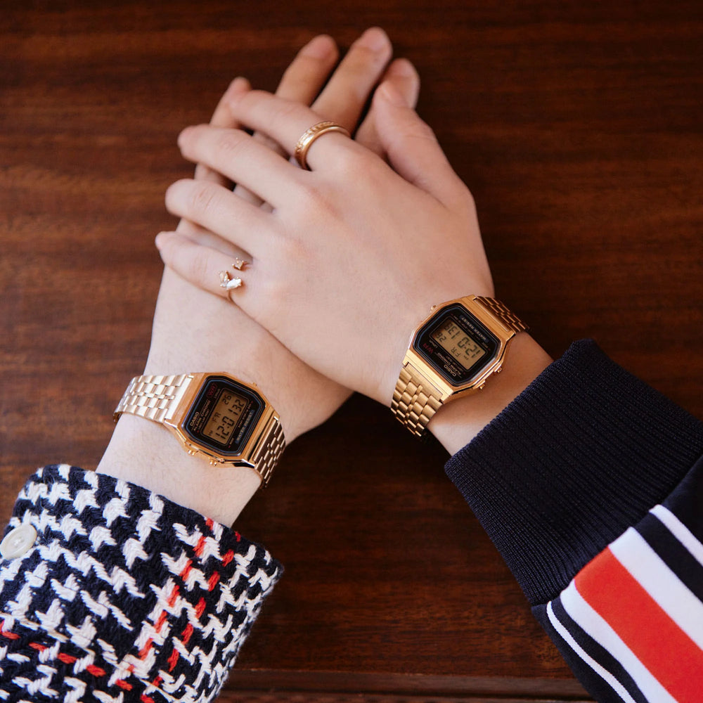 A159wgea-1df Unisex Resin Watch, Minimalist Style | A159wgea-1df by i-watch