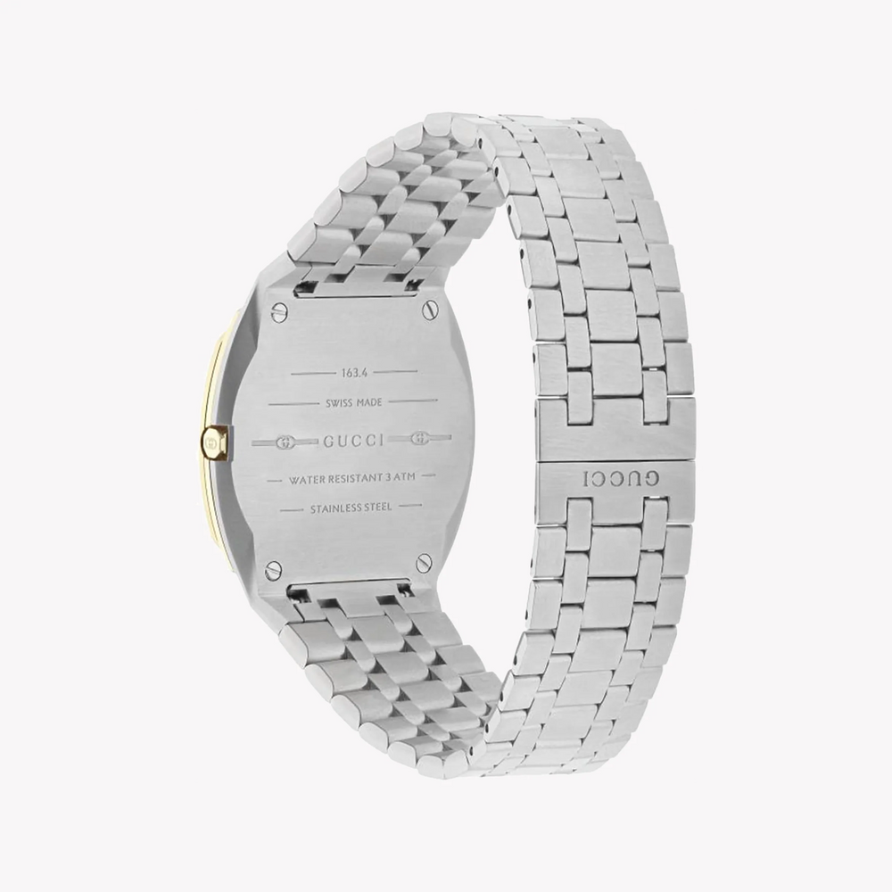GUCCI YA163405 LUXURY TIMEPIECE - ELEGANT SILVER-GOLD & GOLD DIAL UNISEX WATCH-i-Watch-3