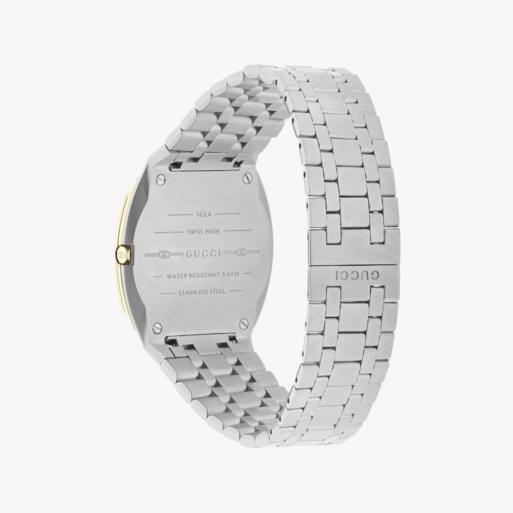 GUCCI YA163405 LUXURY TIMEPIECE - ELEGANT SILVER-GOLD & GOLD DIAL UNISEX WATCH-i-Watch-3