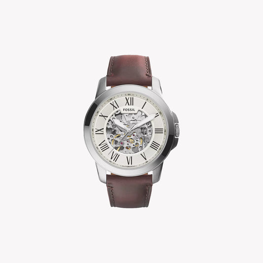 Montre automatique Grant en cuir marron foncé ME3099