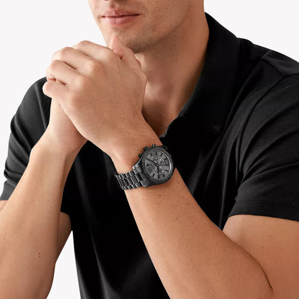 Michael Kors Men's Black Stainless Steel Watch, Black Dial | Mk9154 by i-watch