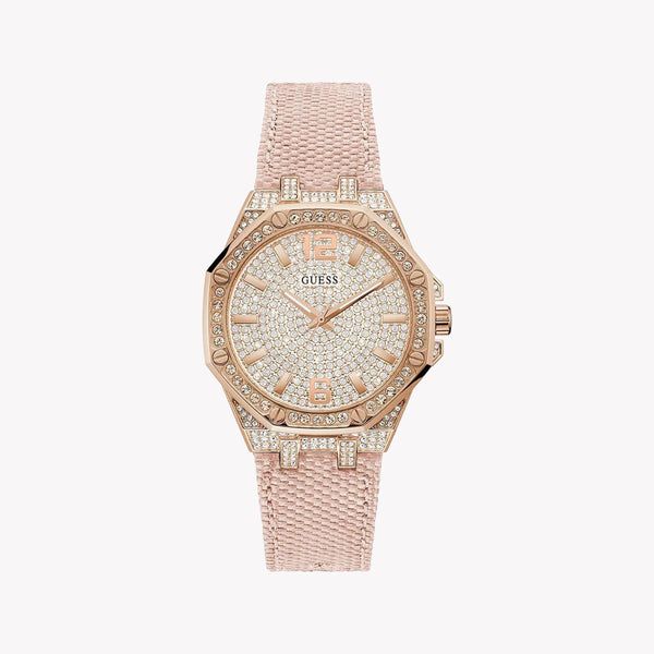 Guess Women's Rose Gold Stainless Steel Watch, Rose Gold Dial | Gw0408l3 by i-watch