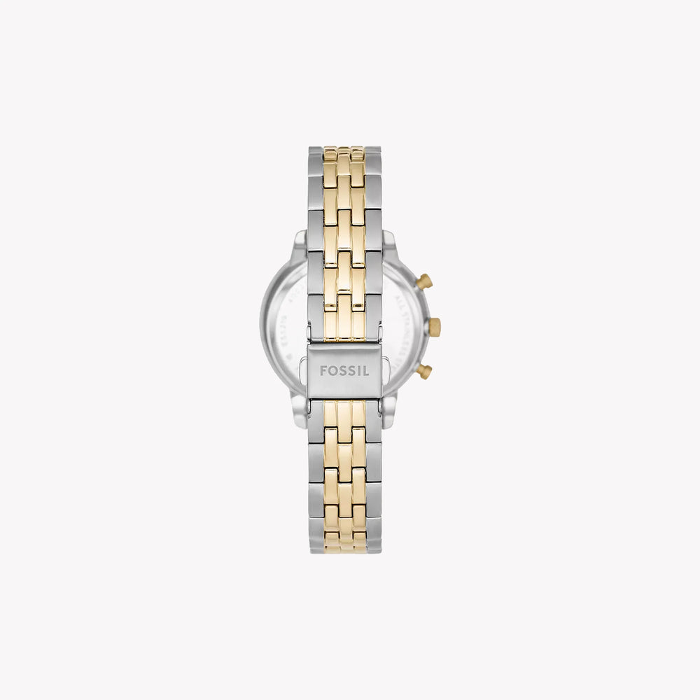Fossil Women's Silver & Gold Watch, White Dial | Es5216 by i-watch