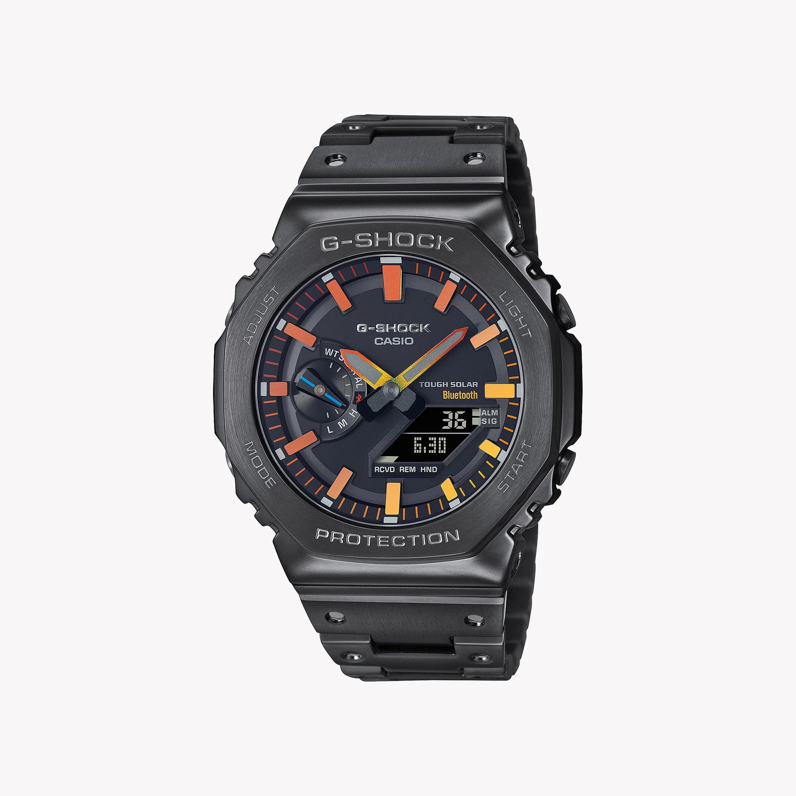 Casio Men's Black Stainless Steel Watch, Black Dial | Gm-B2100bpc-1aer by i-watch