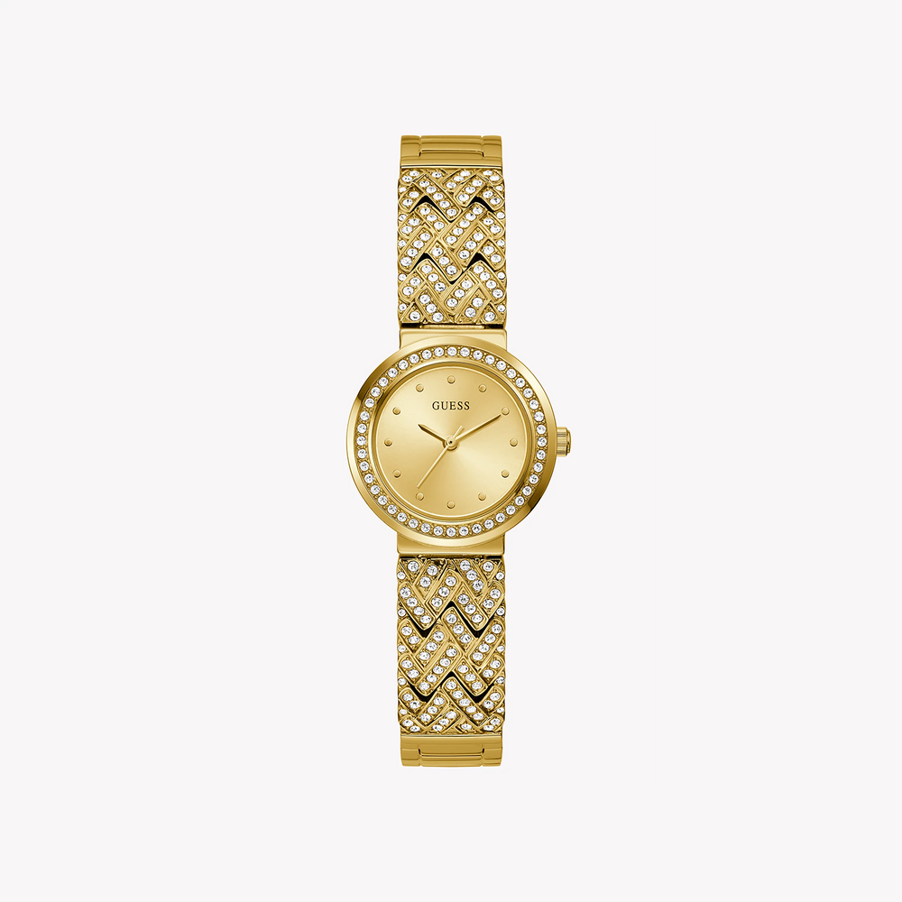 Chic Allure Women's Gold Stainless Steel Watch, Gold Dial | Gw0476l2 by i-watch