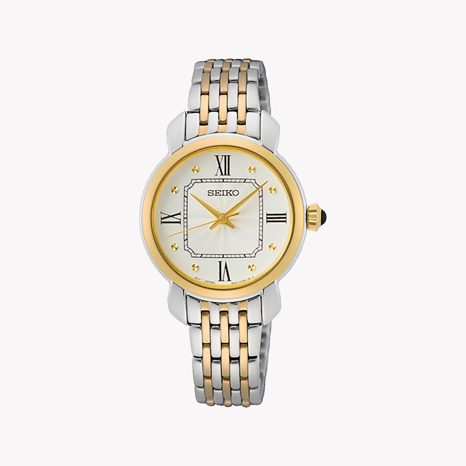 Seiko Women's Silver & Gold Watch, White Dial | Sur498p1 by i-watch