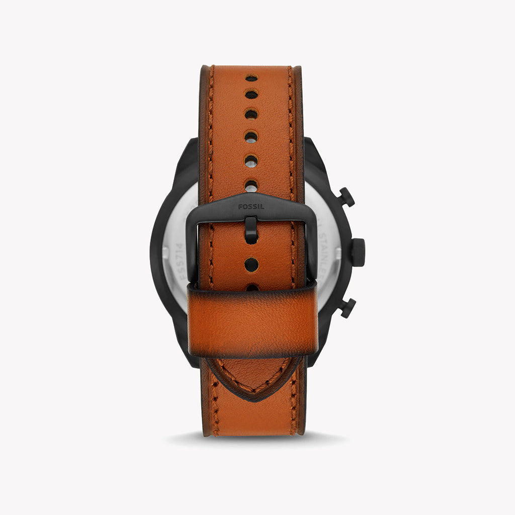 FOSSIL FS5714 TIMELESS ELEGANCE - SOPHISTICATED MEN'S WATCH WITH BLACK DIAL & BROWN LEATHER STRAP-i-Watch-3