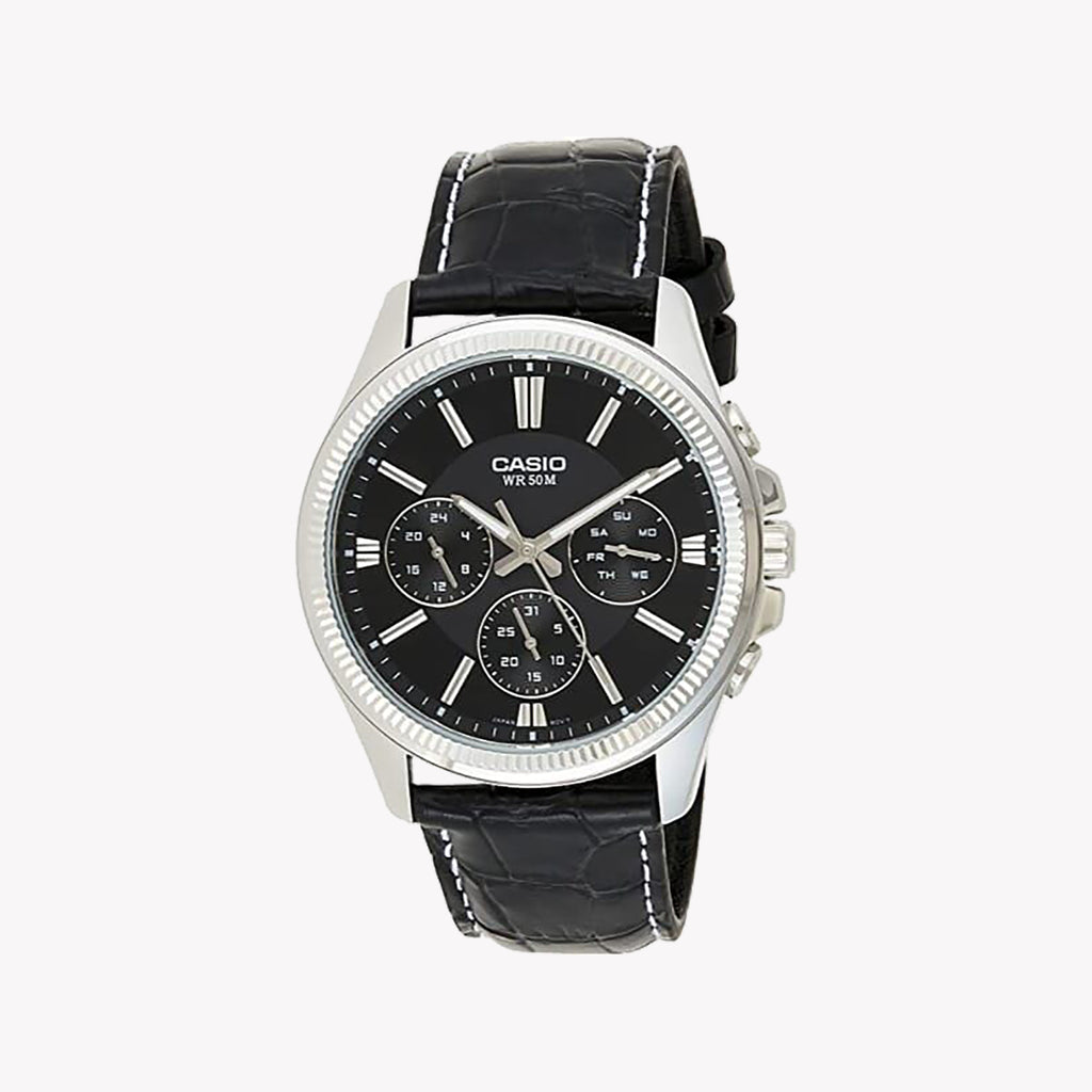 MTP-1375L-1AVDF - CLASSIC SILVER SOPHISTICATION MEN'S WATCH: ELEGANT DESIGN, RELIABLE PERFORMANCE