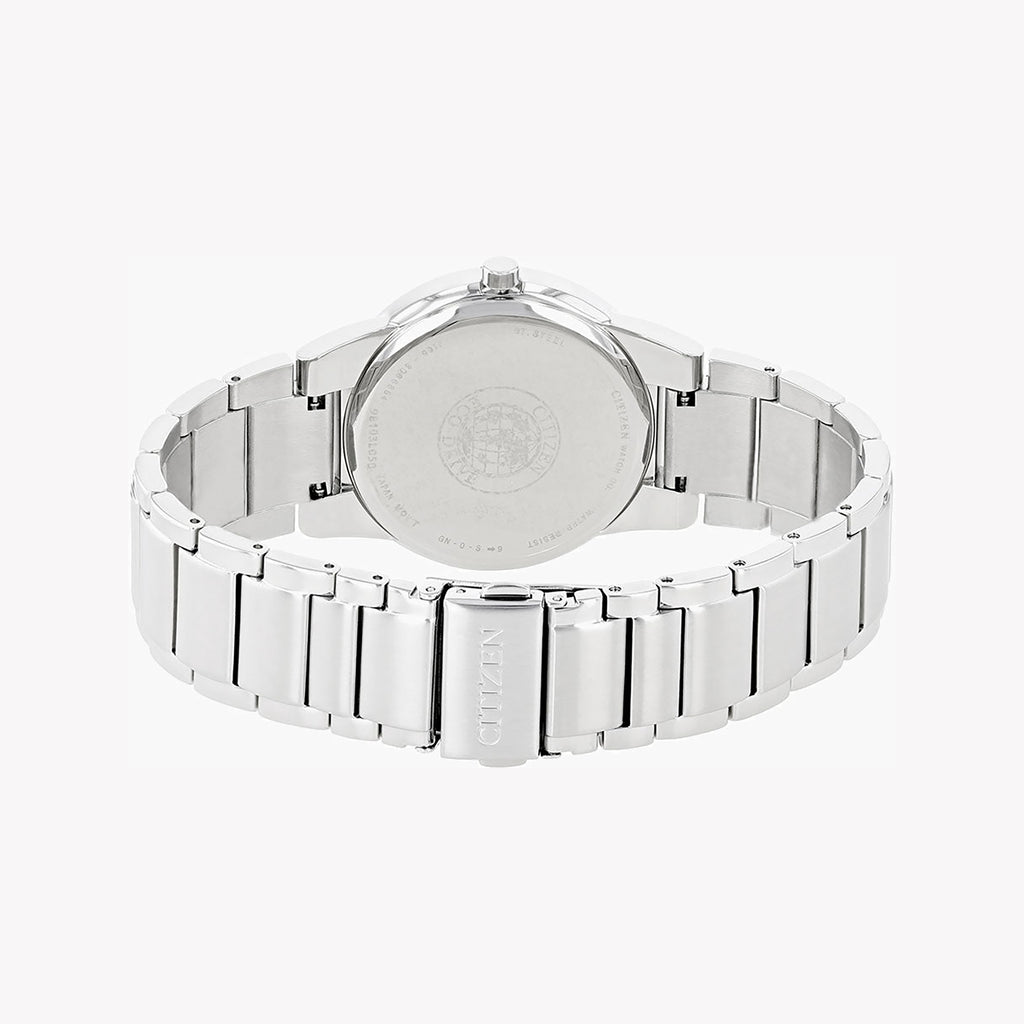 CITIZEN Eco-Drive AU1060-51E - MODERN MASTERY: Black Steel & Silver Men's Watch-i-Watch-3