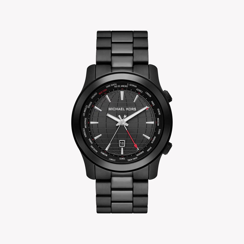 Michael Kors Men's Black Stainless Steel Watch, Black Dial | Mk9110 by i-watch