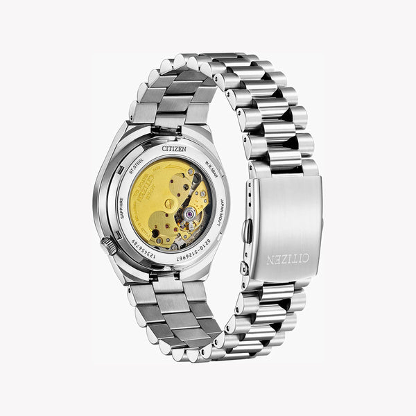 Citizen Men's Silver Stainless Steel, Black Dial | Nj0151-53e by i-watch