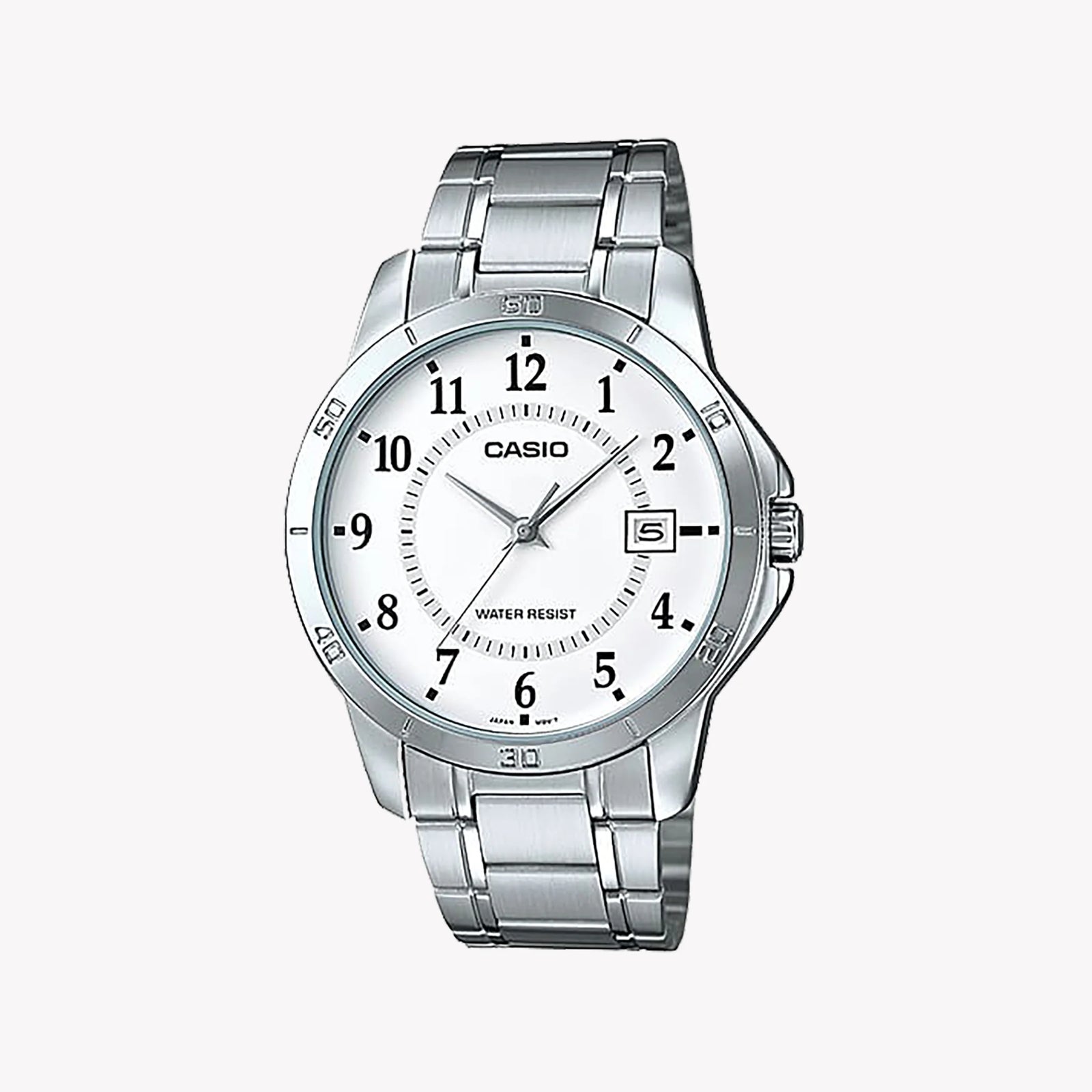 Timeless Elegance Men's Silver Watch, White Dial | Mtp-V004d-7budf by i-watch